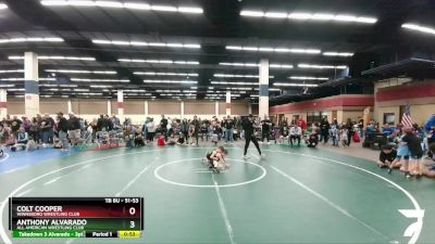 51-53 lbs Round 2 - Colt Cooper, Winnsboro Wrestling Club vs Anthony Alvarado, All American Wrestling Club