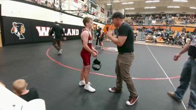 117-120 lbs Round 2 - Allan Fisk, Powell Middle School vs Jason Torres, Greybull MS
