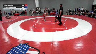 126 lbs Cruz Cannon, Team Kansas Gold vs Cyrus Woodberry, Team Michigan - Red