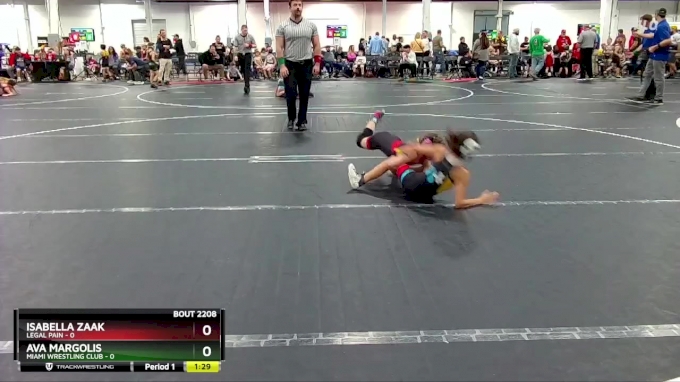 50-60 lbs Round 2 - Ava Margolis, Miami Wrestling Club vs Isabella Zaak ...