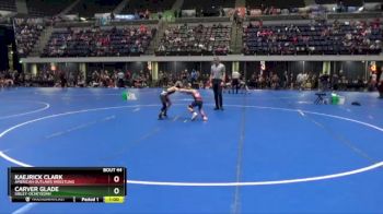 65 lbs Quarterfinal - Carver Glade, Sibley-Ocheyedan vs Kaejrick Clark, American Outlaws Wrestling