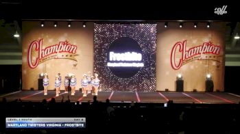 Maryland Twisters Virginia - Frostbite [2025 L1 Youth Day 2] 2025 Champion Cheer and Dance Grand Nationals