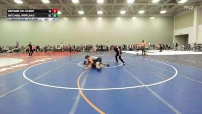 132 lbs Consi Of 32 #2 - Bryson Galofaro, VA vs Mitchell Rowland, NC