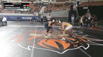 134-D2 Champ. Round 1 - Savio Kakki, Sunrise Mountain vs Seferino De La Rosa, Flowing Wells High School