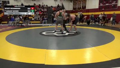 285 lbs Champ. Round 1 - Wyatt Keammerer, Graham vs August Moser, Delbarton