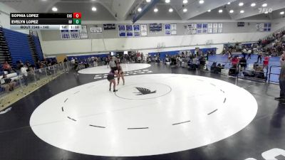 140 lbs Semifinal - Evelyn Lopez, Murrieta Mesa vs Sophia Lopez, Canyon High School