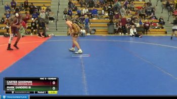 110 lbs Cons. Round 3 - Carter Goodman, Menomonie Wrestling Club vs Mark Sanders Iii, MN Elite