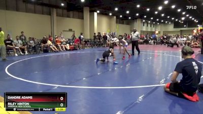 95 lbs Round 3 - Riley Hinton, Vandalia High School vs Dandre Adams, .