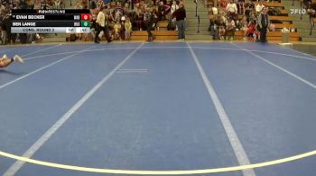 110 lbs Cons. Round 2 - Evan Becker, Wabasha-Kellogg-Alma-Pepin vs Ben Lange, Rushford-Peterson