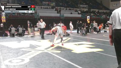 126 lbs 3rd Place - Lamont Hargraves, Hartsville vs Alex Mestas, South Pointe