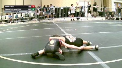 54 lbs 2nd Place - Mika Abeel, Team Aggression vs Gannicus Hancock, Chickens Wrestling