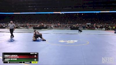 D2-157 lbs 5th Place Match - Jared Boone, Lowell vs Drew Ladach, Huron HS (New Boston)