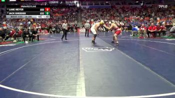 1A-285 lbs Champ. Round 1 - Lane Meyer, Audubon vs Jack Sheeder, AC/GC