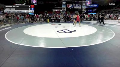 144 lbs Cons. Rd Of 64 - Cashtyn Botting, WI vs Logan Kuck, WI
