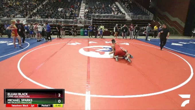 149 lbs Quarterfinal - Elijah Black, Camel Kids Wrestling vs Michael ...