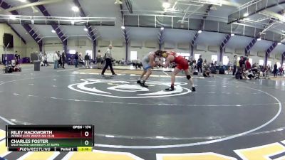 174 lbs Cons. Round 3 - Charles Foster, Unattached-University At Buffa vs Riley Hackworth, Patriot Elite Wrestling Club