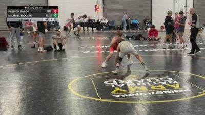 103 lbs Rr Rnd 5 - Patrick Sands, Mat Warriors Black - BHSE vs Michael Nicosia, Mat Assassins Gold - BHSE