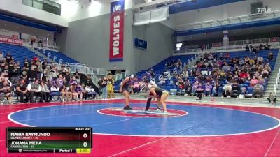 145 lbs Semis & 3rd Wb (16 Team) - Maria Raymundo, Gilmer County vs Johana Mejia, Carrollton