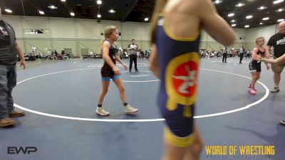 80 lbs Rr Rnd 3 - Mia Brigge, Mojo K-6 vs Brinley Leyba, Sisters On The Mat OK Teal