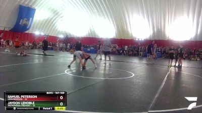 107-109 lbs Round 2 - Samuel Peterson, Lena/Bonduel vs Jaydon LeNoble, Weyauwega-Fremont