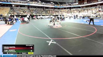 125 Class 2 lbs 3rd Place Match - Halea Bartel, Lebanon vs Toby Goertz, Lafayette (Wildwood)