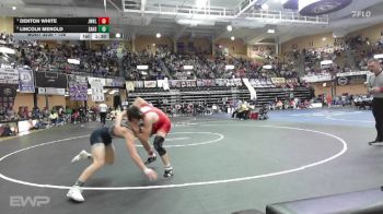 138 lbs Semifinal - Denton White, Jayhawk Linn vs Lincoln Menold, Sabetha HS