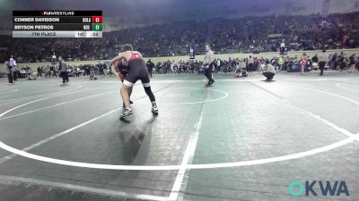 160 lbs 7th Place - Conner Davidson, Roland Youth League Wrestling vs Bryson Petros, Red Ryder Wrestling Club