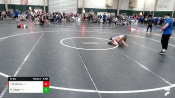 77-84 lbs Cons. Semi - Beau Davis, Midwest Destroyers vs Owen Zegar, Duncan Wrestling Club