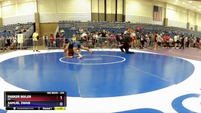 215 lbs Cons. Round 3 - Parker Bixler, OH vs Samuel Swais, IL