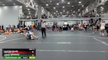 144 lbs Round 4 (8 Team) - Clayton Miller, TNWC White vs Logan Hrenenko, Force WC