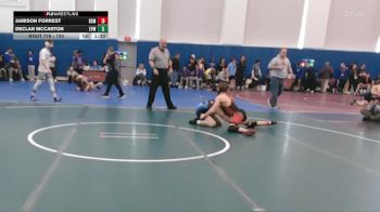 120 lbs Champ. Round 2 - Jamison Forrest, Bishop McCort vs Declan McCarton, Eastern View