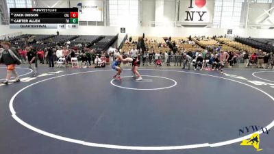 160 lbs Quarterfinal - Carter Allen, Fulton Wrestling vs Zack Gibson, Club Not Listed