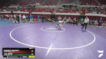 126 lbs Round 1 (16 Team) - Barrett Bennett, Lucas Lovejoy vs Zac Esses, Grapevine