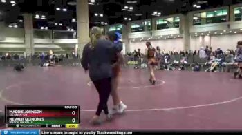 126 lbs Round 5 (10 Team) - Maddie Johnson, STL Green vs Nevaeh Quinones, Wildcat Nation