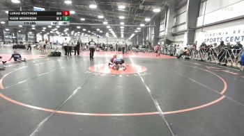 119 lbs Rr Rnd 3 - Lukas Rozynski, Iron Horse Black - MS vs Kade Morrison, NC Blue - MS