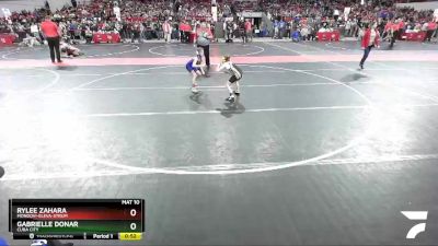 60 lbs Quarterfinal - Gabrielle Donar, Cuba City vs Rylee Zahara, Mondovi-Eleva-Strum