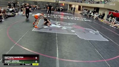 114 lbs Round 3 (4 Team) - Danny Lehman, Arlington Heights (Hersey) vs Matthew Hamilton, Post Falls