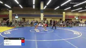 55 kg 7th Place - Khaleah Kirk, Standfast Wrestling Club vs Angelina Doral, Legends Of Gold Las Vegas