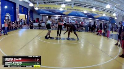 165 lbs Semis & Wb (16 Team) - Kendall Chance, OutKast WC vs Yompol Borrero, Soldier City Lions Den