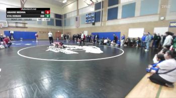 135lbs Champ. Round 2 - Kya Homan, W. F. West (Girls) vs Amarie Medina, Hillsboro (Girls)