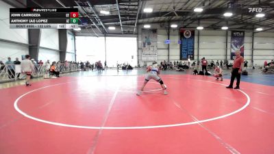 132 lbs Consi Of 16 #2 - John Carrozza, CT vs Anthony (Aj) Lopez, AZ