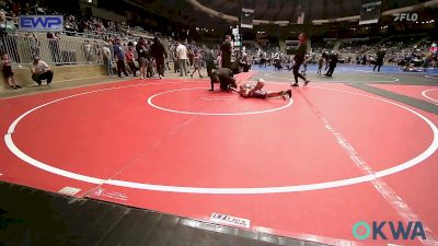 43 lbs Quarterfinal - Rafe Evans, Tiger Trained Wrestling vs Emerson Williams, Owasso Takedown Club