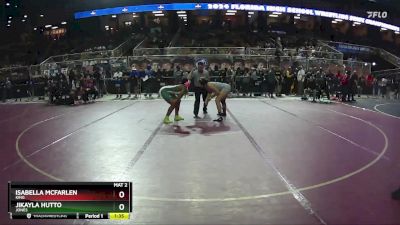 170 lbs Quarterfinal - Jikayla Hutto, Jones vs Isabella McFarlen, King