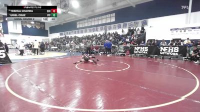 126 lbs Cons. Round 2 - Uriel Cruz, Paloma Valley vs Yeshua Chavira, Corona