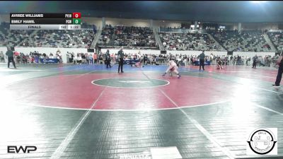 94 lbs Final - Aviree Williams, Pauls Valley Panthers Wrestling vs Emily Hamil, Putnam City West