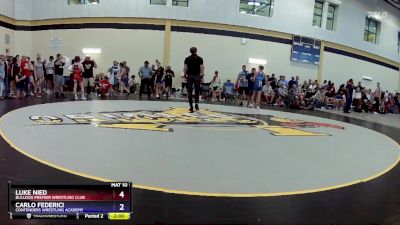 113 lbs Champ. Round 2 - Luke Nied, Bulldog Premier Wrestling Club vs Carlo Federici, Contenders Wrestling Academy