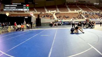 157-D1 Quarterfinal - Caden Gorishek, Corona Del Sol High School vs Korey Kemper, Desert Vista High School