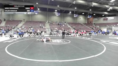 124 lbs Round 3 (6 Team) - Chloe Sokolik, Hawkeye Community College vs Anna Rodriguez, Big Bend Community College