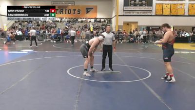 285White lbs Rr Rnd 1 - John Pardo, Penn vs Sam Sorenson, Army West Point
