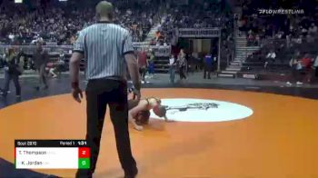 2A-160 lbs Champ. Round 1 - Kasey Jordan, Lovell vs Tiegen Thompson, Lingle-Ft. Laramie/Southeast